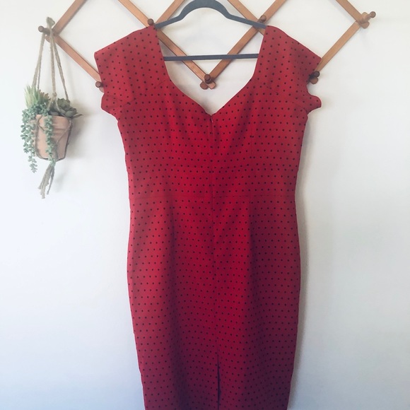 NWT Tatyana Polka Dot Pencil Dress - Picture 5 of 7